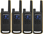 Motorola Talkabout T82 Extreme Funkgerät PMR 0.5W mit Monochromdisplay Set mit 4Stück