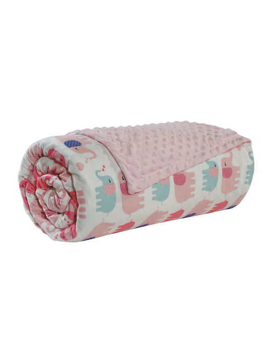 Das Home Decke Wickeltücher für Kinderzimmer Relax 6487 Vlies Rosa 75x110cm 620511706487
