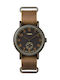 Timex Battery Watch with Leather Strap Brown