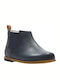 Kids Drew Fun T Leather Kids Boots with Zipper Navy Blue