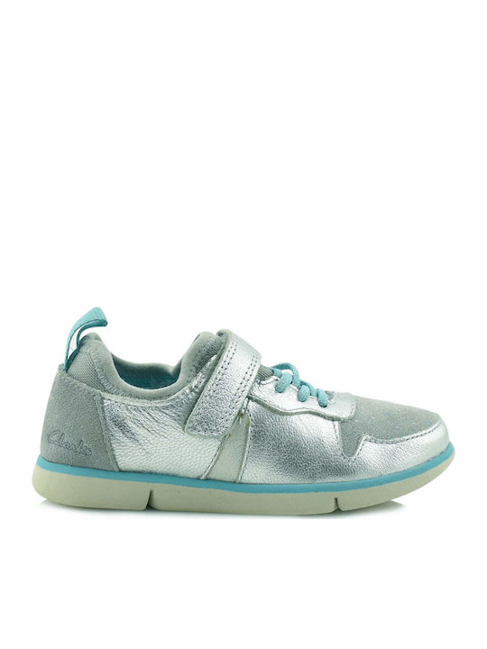 Tri Bessie Παιδικά Sneakers Ανατομικά με Σκρατς Γκρι