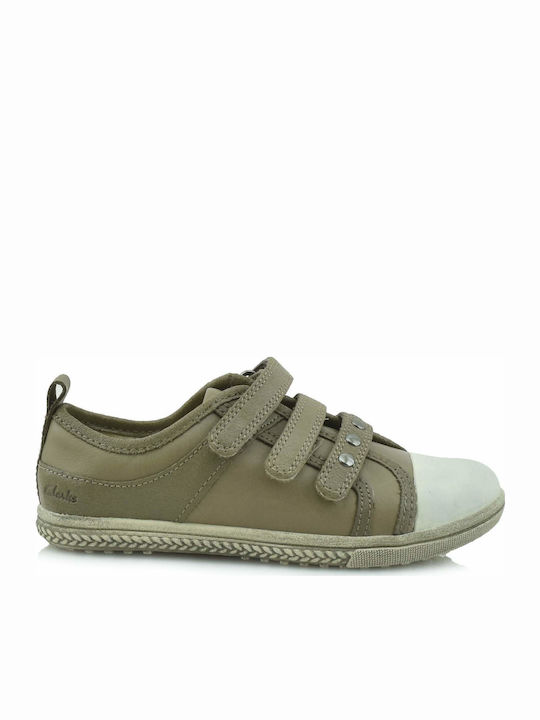 Clarks Kids Sneakers Dana Sprite with Straps Khaki