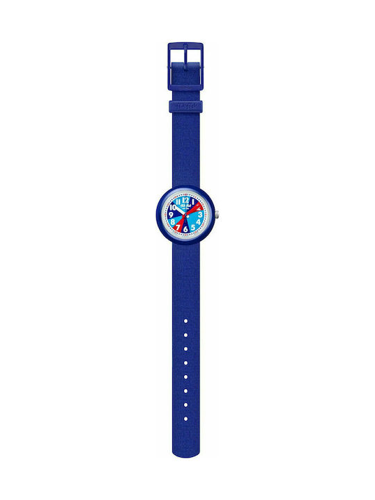 FlikFlak Blueish Παιδικό Αναλογικό Ρολόι με Υφασμάτινο Λουράκι Μπλε