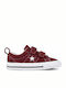 One Star ALL STAR Adidași Copii Cu Închidere Hoop & Loop Burgundia