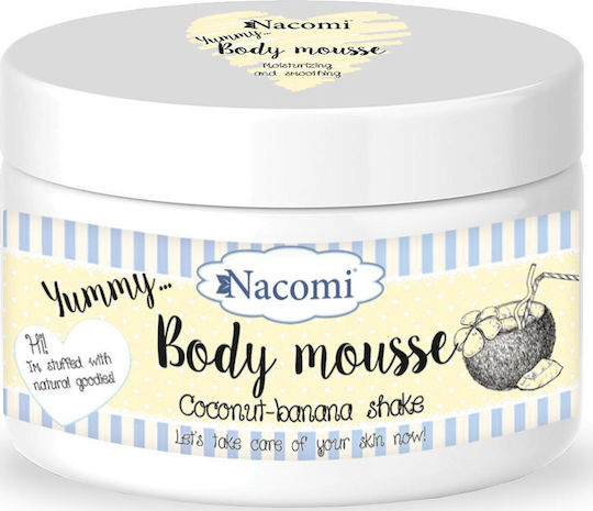Nacomi Moisturizing Body Mousse with Shea Butter and Coconut Perfume for All Skin Types 180ml