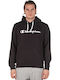 Champion Men's Sweatshirt with Hood and Pockets Black