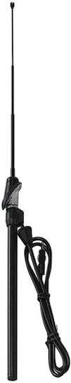 Lampa Κεραία Αυτοκινήτου Φτερού Telescopic Προεκτεινόμενη για Ραδιόφωνο σε Μαύρο Χρώμα