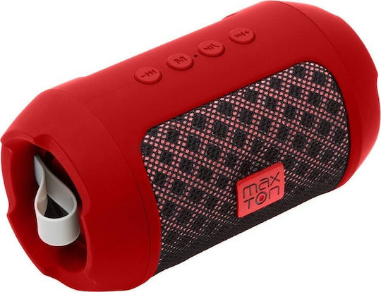 MaxCom Maxton Masaya MX116 Bluetooth-Lautsprecher 3W mit Radio und Akkulaufzeit bis zu 4 Stunden Rot