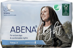 Abena Light Extra 3 Γυναικείες Σερβιέτες Ακράτειας Κανονικής Ροής 4 Σταγόνες 10τμχ