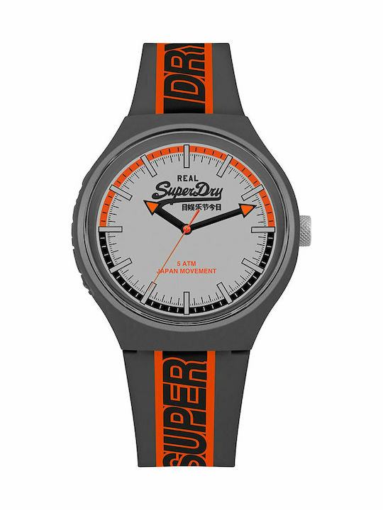 Superdry Urban Xl Retro Sport Men's Watch 43mm Battery with Rubber Strap