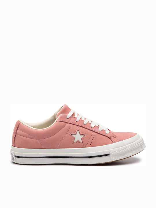 Converse One Star Ox Γυναικεία Sneakers Rust Pink / Egret / Vintage White