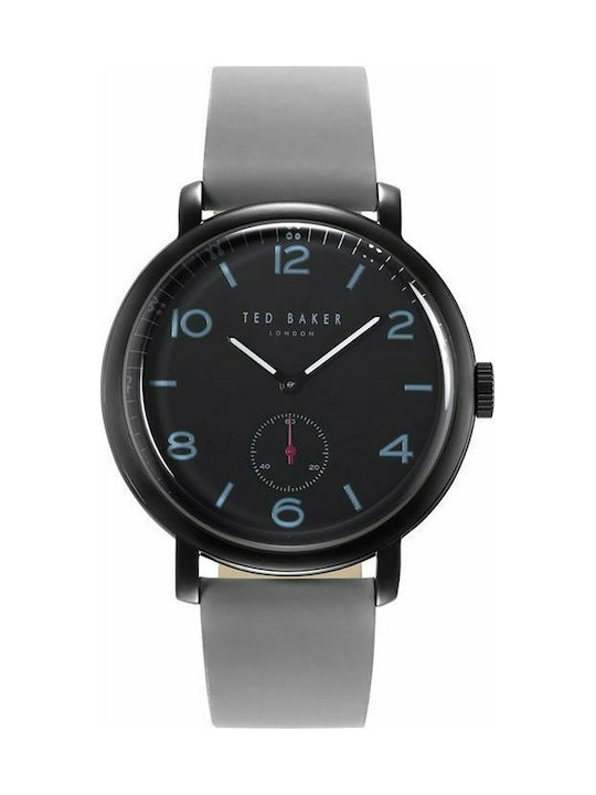 Ted Baker Harry Watch Chronograph Battery with Gray Leather Strap