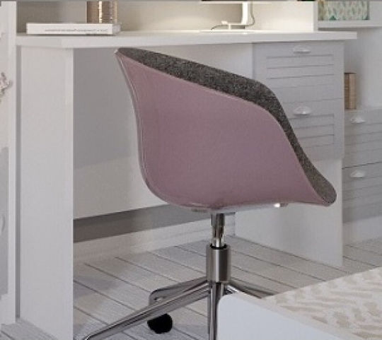 Oblon Birou pentru copii din Lemn Masiv Alb 120x60cm