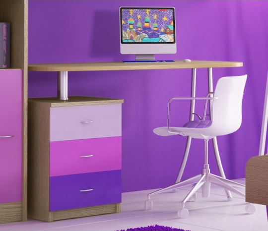 Итака 1 Детско бюро Кафяв 120x68см