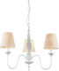Home Lighting Orion C111-3 Kronleuchter 3xE14 Ø66cm mit Schirmen Weiß 77-3670