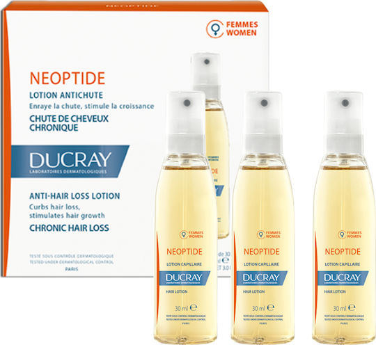 Ducray Neoptide Αμπούλες κατά της Τριχόπτωσης Μαλλιών για Γυναίκες 3x30ml