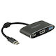 DeLock 62991 USB-C Docking Station με HDMI 4K PD Γκρι