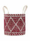 Nef-Nef Homeware Decore Coș decorativ Tesatura cu mânere Bordo 32x32x32buc