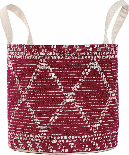 Nef-Nef Homeware Decore Декоративна кошница Текстил с дръжки Bordo 32x32x32бр