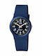 Q&Q Women's Watch with Blue Rubber Strap