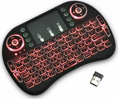 Element KB-750W Kabellos Tastatur mit Touchpad Schwarz