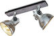 Eglo Barnstaple Double Spot with Socket E27 in Brown Color