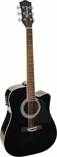 Richwood Ηλεκτροακουστική Κιθάρα RD 12CE Black White / Black