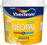 Vivechrom Neopal Kitchen & Bathroom Plastic Vopsea Antimucegai Ecologic pentru Utilizare Intern 1lt