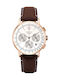 Gant Bronwood Chronograph Battery Chronograph Watch with Leather Strap Brown