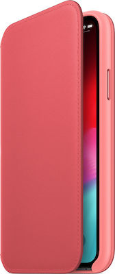 Apple Leather Folio Carte Piele artificială Roz (iPhone XS Max) MRX62ZM/A