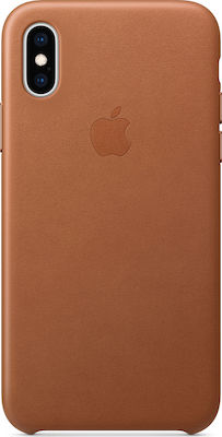 Apple Leather Case Umschlag Rückseite Leder Braun (iPhone X / Xs) MRWP2ZM/A