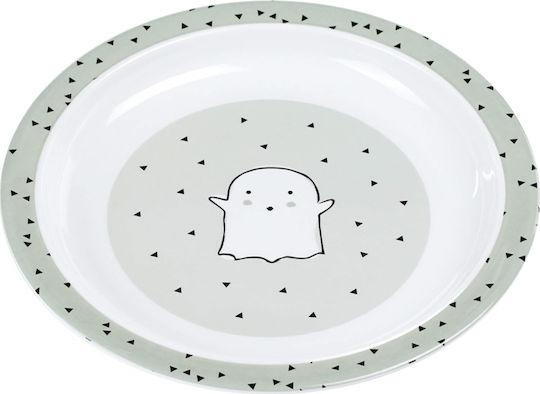 Laessig Детска Чиния за Хранене Little Spookies Olive Plate Melamine от Пластмаса Тюркоазен 1310009543