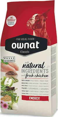 Ownat Classic Energy 20kg Dry Food for Adult Dogs with Chicken and Rice