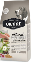 Ownat Classic Light 4kg Ξηρά Τροφή Διαίτης για Ενήλικους Σκύλους με Κοτόπουλο