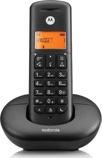 Motorola E201 Cordless Phone with Speaker Black