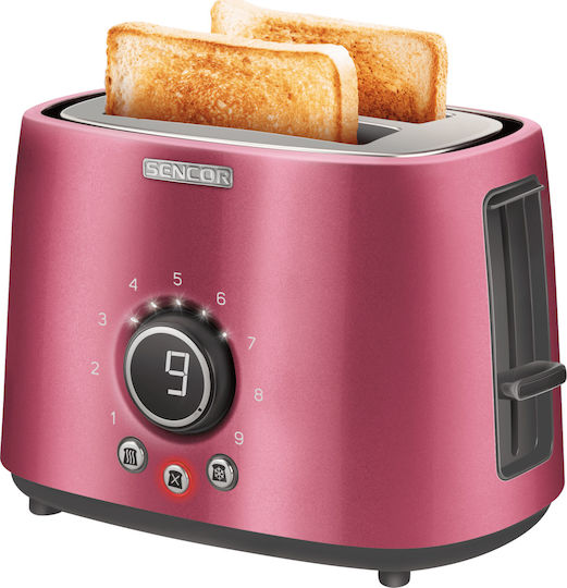 Sencor STS6054RD STS 6054RD Toaster 2 Slots 1000W Pink