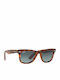 Ray Ban Wayfarer Ease Unisex Sunglasses with Brown Tartaruga Plastic Frame and Blue Gradient Lens RB4340 63973M