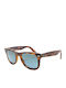 Ray Ban Wayfarer Ease Unisex Γυαλιά Ηλίου με Καφέ Ταρταρούγα Κοκκάλινο Σκελετό και Μπλε Ντεγκραντέ Φακό RB4340 63973M