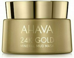 Ahava 24k Gold Mineral Mud Gesichtsmaske für das Gesicht für Feuchtigkeitsspendend 50ml