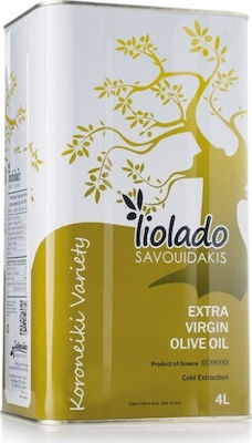 Σαβουιδάκης Extra Virgin Olive Oil Έξτρα Παρθένο Ελαιόλαδο Λιόλαδο 4lt in a Metallic Container