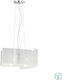 Trio Lighting Signa Pendant Light Three-Light for Socket E27 White