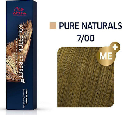 Wella Koleston Perfect Me+ Pure Naturals Боя за Коса 7/00 Руса интензивна естествена 60мл