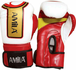 Amila Γάντια Πυγμαχίας από Συνθετικό Δέρμα για Αγώνα Πολύχρωμα