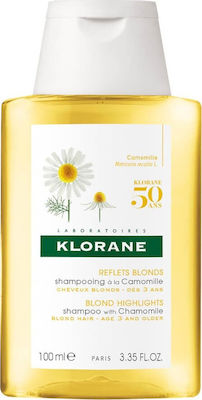 Klorane Chamomile Blond Highlights Σαμπουάν για Διατήρηση Χρώματος για Βαμμένα Μαλλιά 100ml