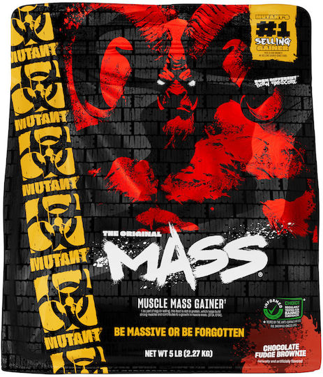 Mutant Mass Muscle Mass Gainer с Вкус Chocolate Fudge Brownie 2.27kg