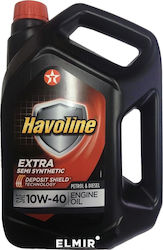 Texaco Havoline Extra Semi-Synthetic Car Lubricant 10W-40 4lt