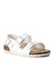 Birkenstock Milano Birko-Flor Women's Flat Sandals in White Color Narrow Fit