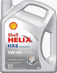 Shell Συνθετικό Λάδι Αυτοκινήτου Helix HX8 Synthetic 5W-40 4lt