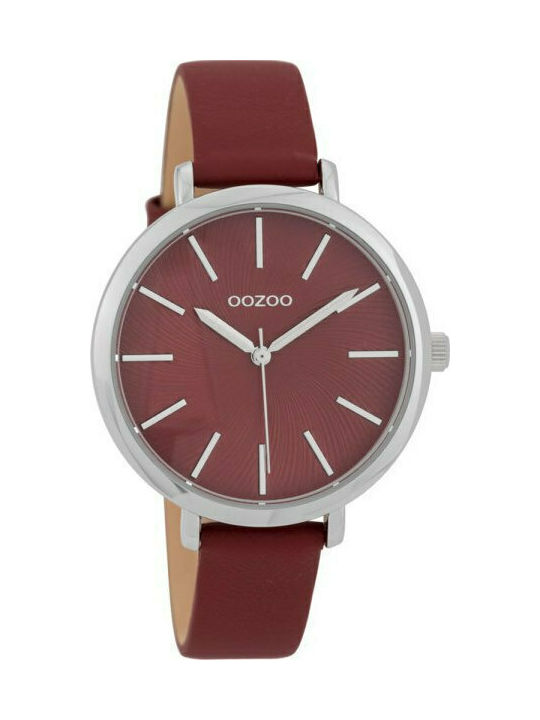 Oozoo Women'S Watch 38mm Battery With Red Leath...