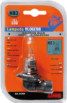 Lampa Λάμπα Μοτοσυκλέτας HB3-9005 Αλογόνου 12V 65W 1τμχ